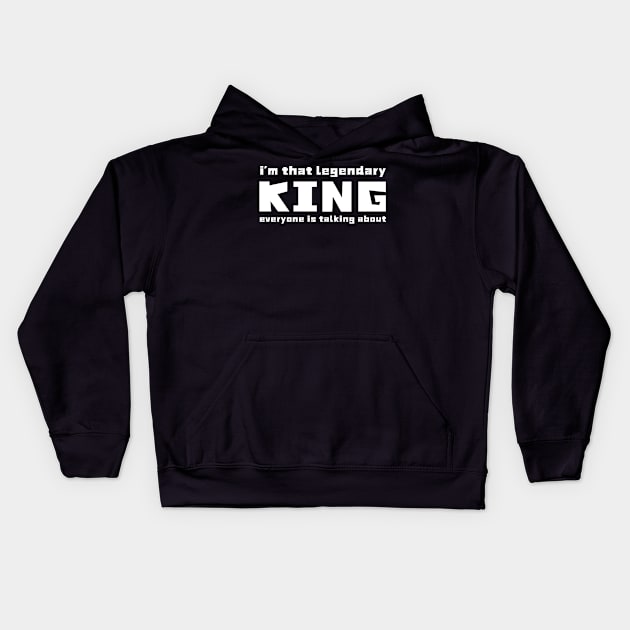 Not My King Kids Hoodie by Noshiyn